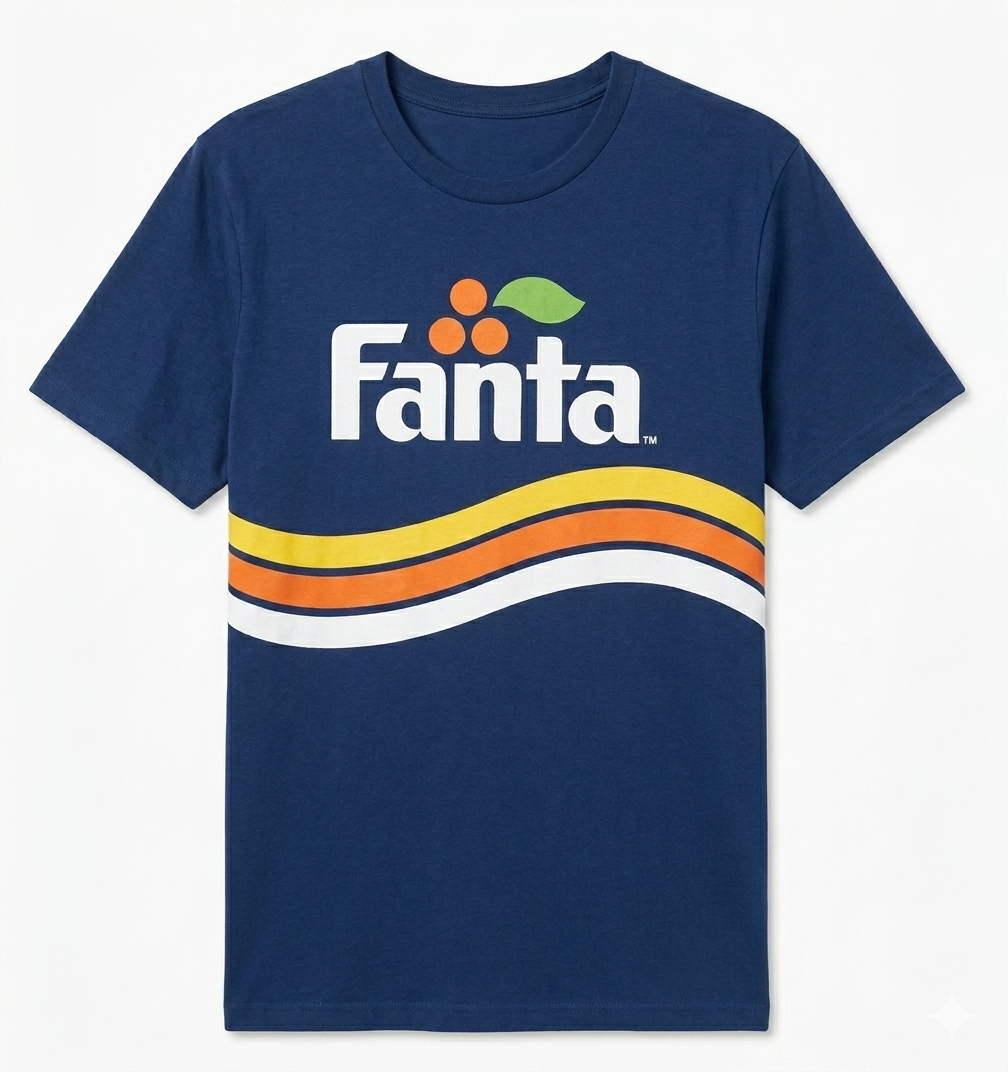 تيشيرت FANTA كم قصير بياقة دائرية من شركة CONTRAST